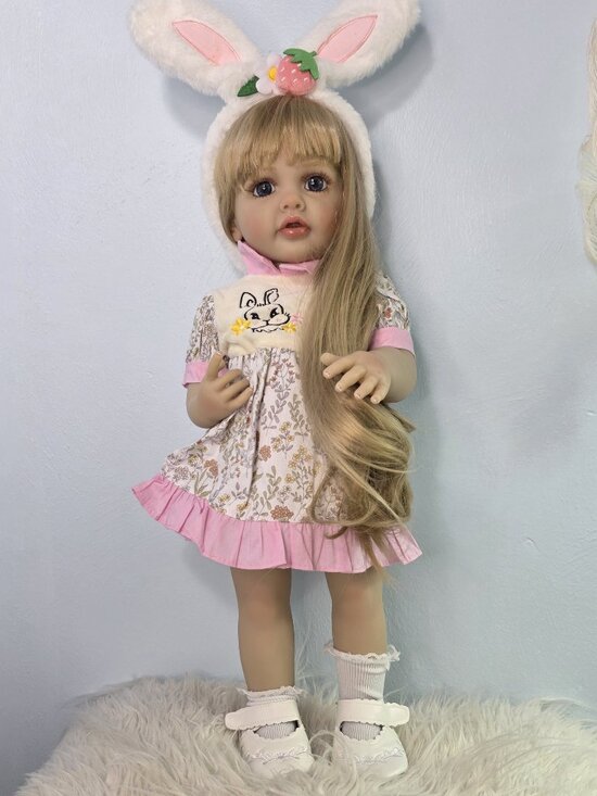 55 cm Babylistic Soft Silicone Vinyl Talking Reborn Doll - Picture 8 of 10